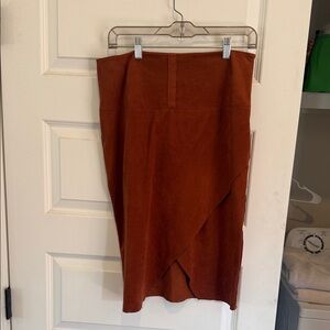 INC International Concepts Asymmetrical Rust Skirt